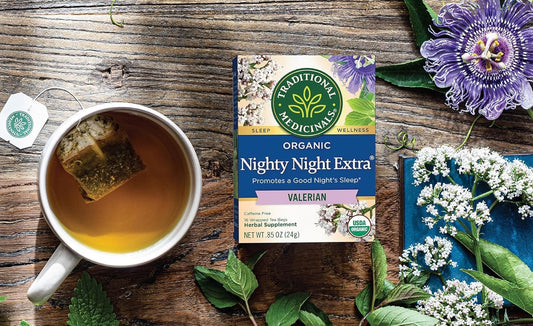 Soothe Your Mind and Body: Unwind with Traditional Medicinals Organic Nighty Night Valerian Relaxation Tea