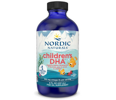 Nordic Naturals Children’s DHA, Strawberry - 8 oz for Kids - 530 mg Omega-3 with EPA & DHA - Brain Development & Function - Non-GMO - 96 Servings