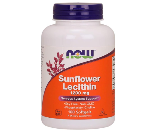 NOW Foods Supplements, Sunflower Lecithin 1200 mg with Phosphatidyl Choline, 100 Softgels