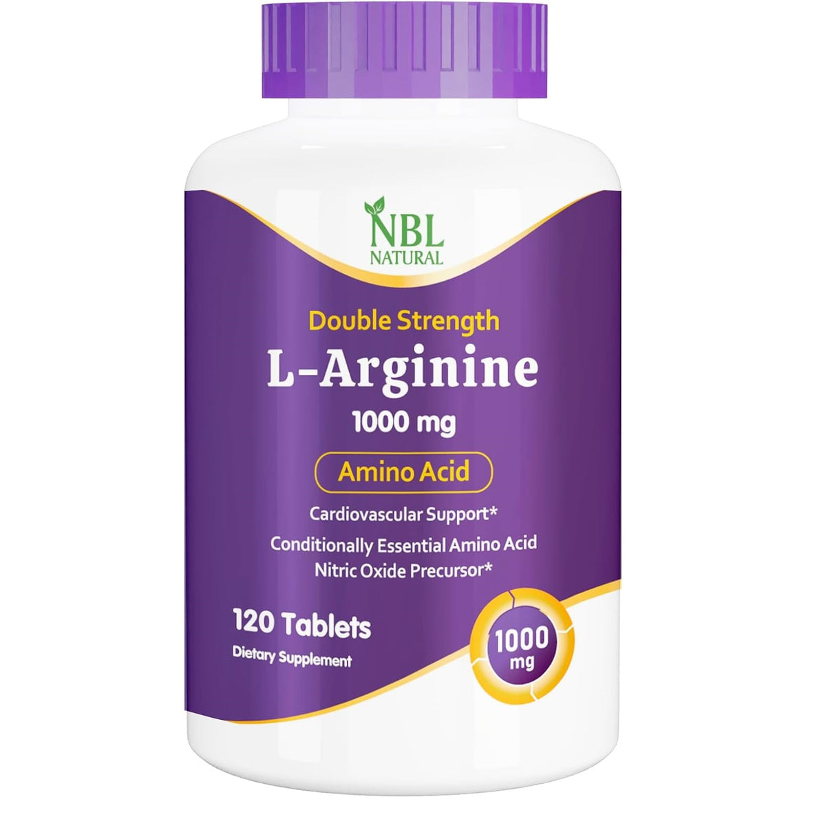 L-Arginine 1,000 mg لتعزيز صحة القلب والعضلات.