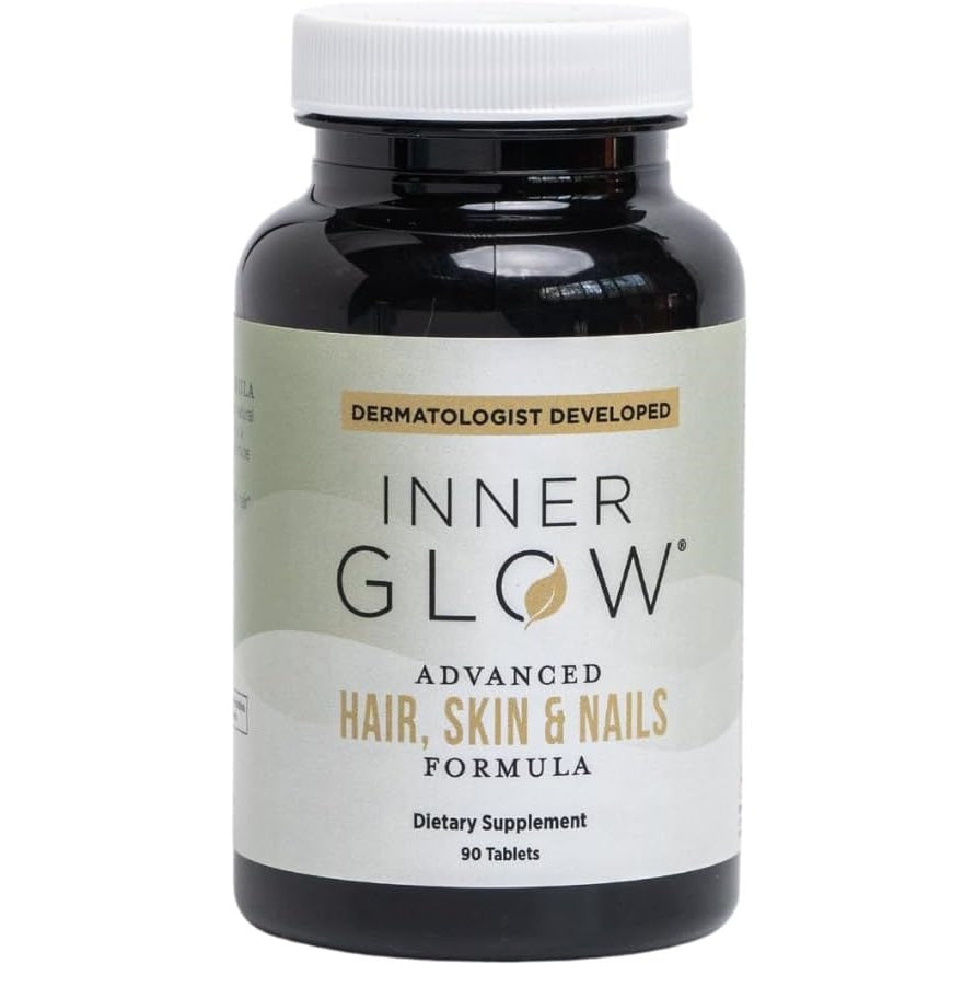 Hair, skin, and nails vitamins with biotin and collagen for beauty support.