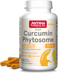 Jarrow Formulas Curcumin Phytosome 500 mg - 120 Veggie Capsules - Formulated with Meriva - Antioxidant Support Supplement - Joint Health & Support - 60 Servings