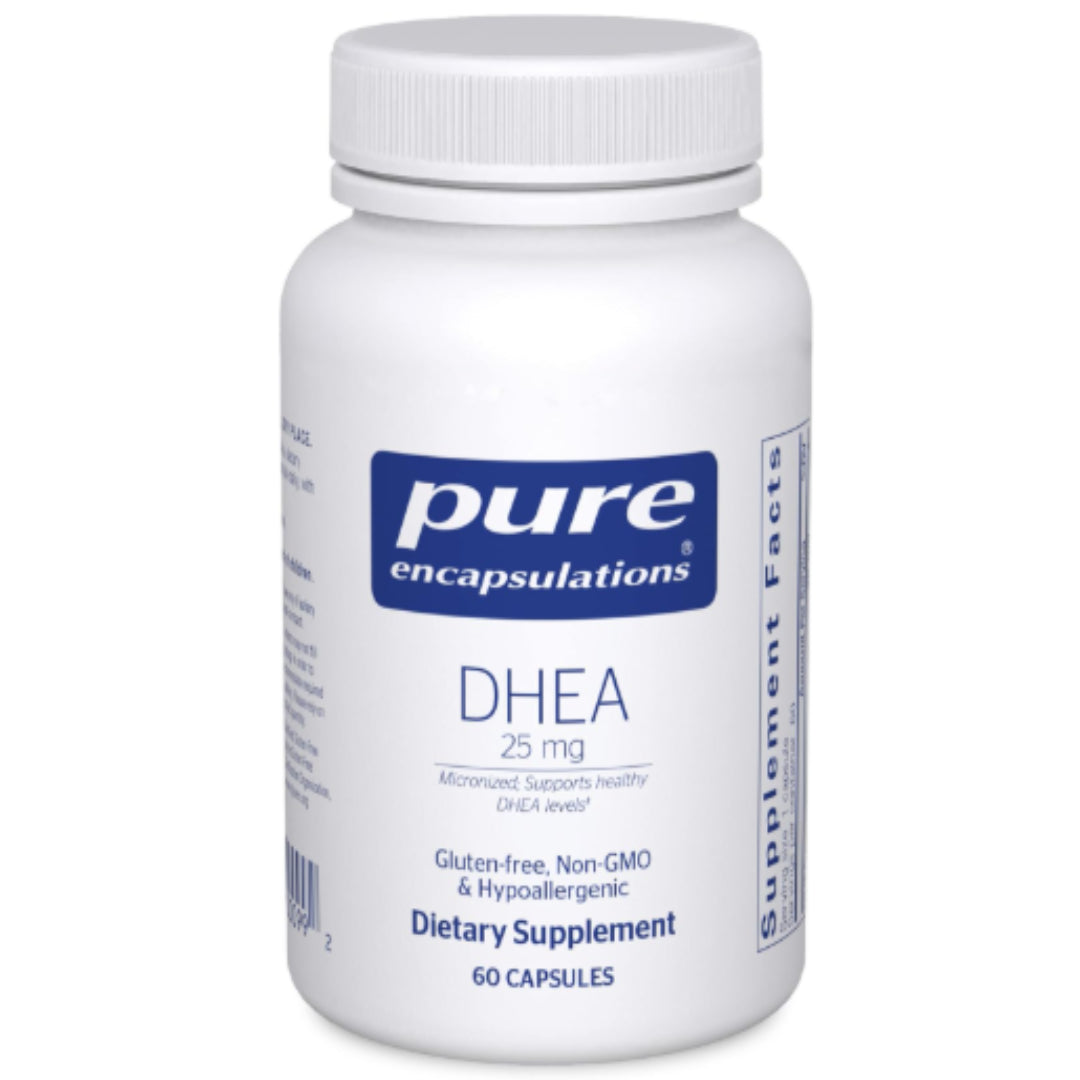 DHEA 25 mg، 60 كبسولة، لدعم المناعة والتوازن الهرموني والطاقة.