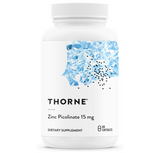 Thorne Zinc Picolinate 15mg - Highly Absorbable Zinc Supplement - Supports Wellness, Immune System, Eye, Skin, and Reproductive Health - Gluten-Free,...
