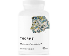 THORNE Magnesium CitraMate - Magnesium Supplement with Citrate-Malate - Support Heart, Skeletal Muscles, Cardiac, Lung Function, and Bone Density - Gluten-Free, Dairy-Free, Soy-Free - 90 Capsules