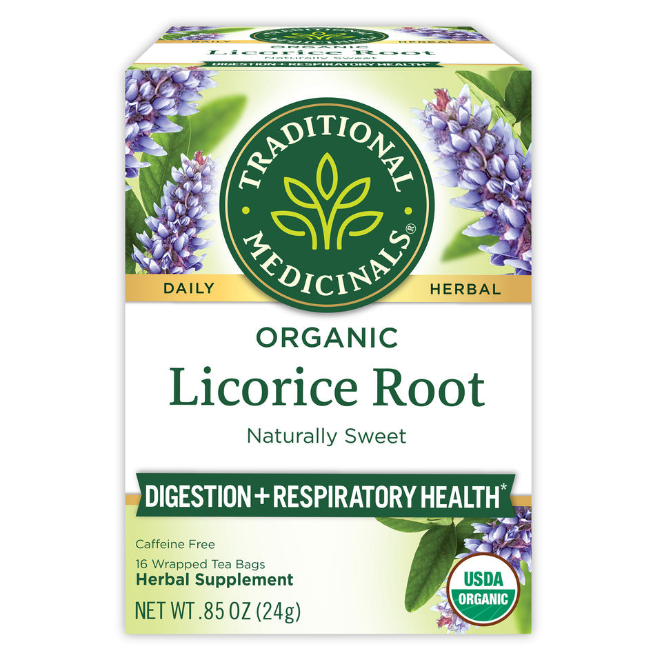 Traditional Medicinals Tea Licorice Root Herbal, 16 Ct