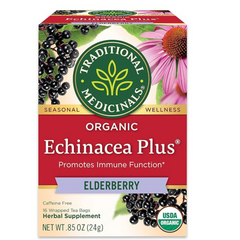 Traditional Medicinals Teas Organic Echinacea Plus Elderberry Tea, Elder 16 Bags (Pack Of 1)