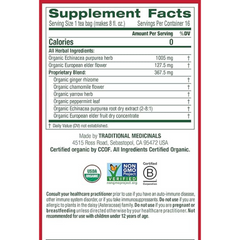 Traditional Medicinals Teas Organic Echinacea Plus Elderberry Tea, Elder 16 Bags (Pack Of 1)