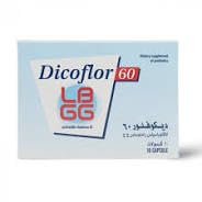 Dicoflor 60 Lactobacillus Probiotic Capsules - Digestive & Colon Support - 10 Capsules
