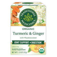 Traditional Medicinal Turmeric with Meadowsweet And Ginger, 16 Teabags