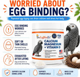 UnRuffledRx Bird Calcium Plus مع المغنيسيوم وD3 - ٤٥ حصة