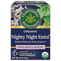 Traditional Medicinals Organic Nighty Night Valerian Relaxation Tea, 16 Tea Bags