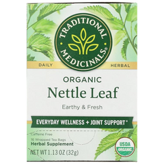 Traditional Medicinals Organic Nettle Leaf Herbal Tea to Support Joint Health and Overall Wellness (16 Tea Bags)