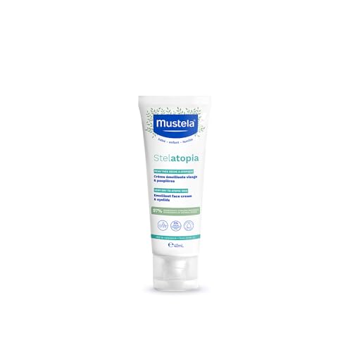 Mustela Stelatopia Eczema-Prone Skin Emollient Baby Face Cream with Natural Avocado & Sunflower Oil - Fragrance-Free - 40ml