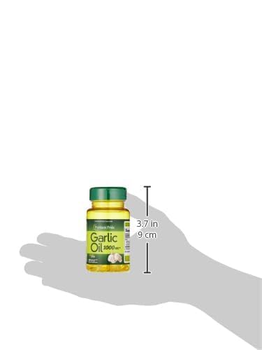 Puritans Pride Garlic Oil Supplement - 1000mg, 100 Softgels