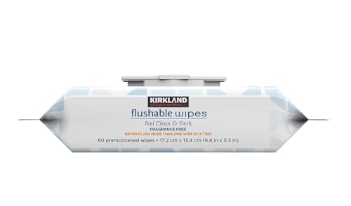 Kirkland Signature Flushable Moist Wipes, 632 Count – Ultra-Soft Hypoallergenic for Ultimate Freshness