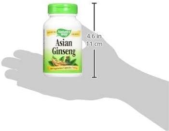 Nature's Way Asian Ginseng - 560 mg, 100 Veggie Caps for Energy & Mental Clarity