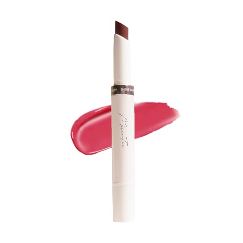 MilleFée Glow Lips Luster Lipstick - Sparkling Finish for Anti-Falling and Moisturizing, Dusty Rose