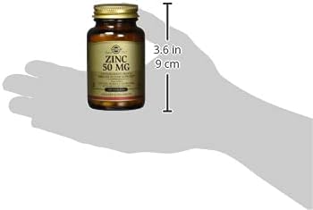 Solgar Zinc 50 Mg, 100 Tablets - Zinc for Healthy Skin, Immune System and Antioxidant Support- 100 Servings, 100 Count