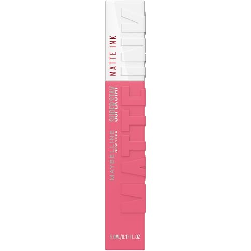 Maybelline Super Stay Matte Ink Pink Lipstick - 125 Inspirer, Long-Lasting Matte Finish