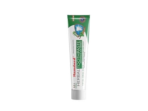 Hamdard 12 Herbs Total Oral Care Toothpaste - Natural Dental Health (100g x 4)