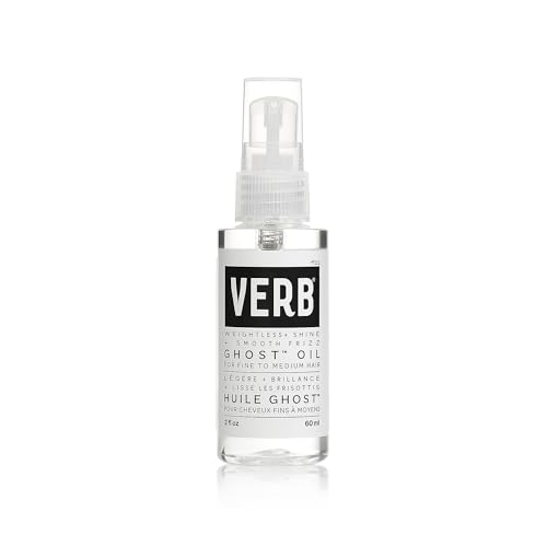 Verb Ghost Oil – Vegan Weightless Hair Oil – Lightweight Hair Oil – Revitalizing Hair Treatment Oil Nourishes and Promotes Shiny Hair – Paraben Free, Sulfate Free Smoothing Oil, 2 fl oz