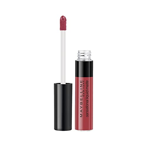 Maybelline New York Sensational Liquid Matte Lipstick - 08 Sensationally Me | Highly Pigmented & Long-Lasting