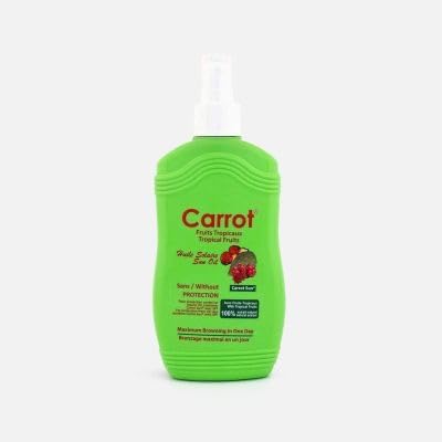 Carrot Sun - زيت فواكه استوائية لتدفئة البشرة - سمرة ذهبية عميقة وسريعة