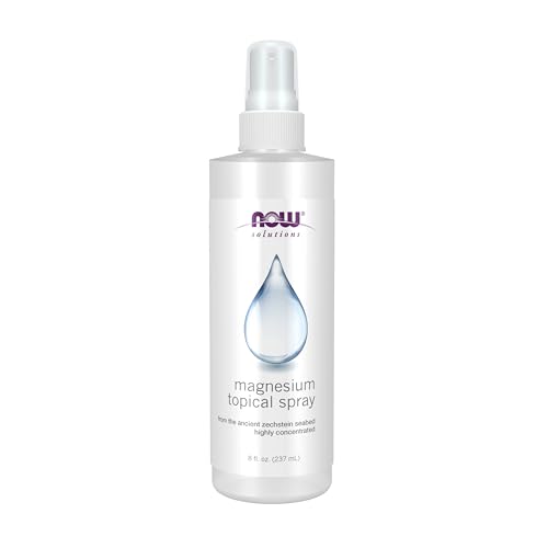 NOW Foods Magnesium Topical Spray - 8 Fl Oz | Ancient Zechstein Seabed, Highly Concentrated