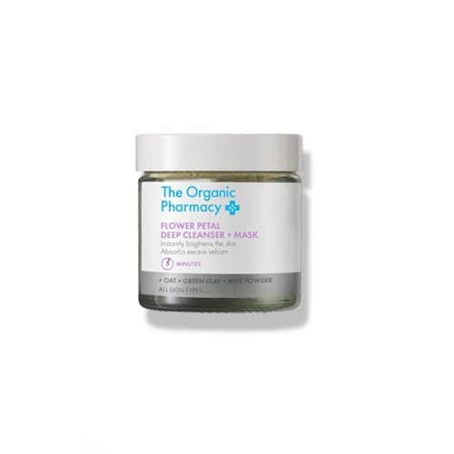The Organic Pharmacy Flower Petal Deep Cleanser + Mask, 40g