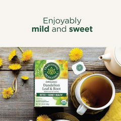Traditional Medicinals, Herbal Teas, Organic Roasted Dandelion Root, Naturally Caffeine Free, 16 Wrapped Tea Bags, .85 oz (24 g)