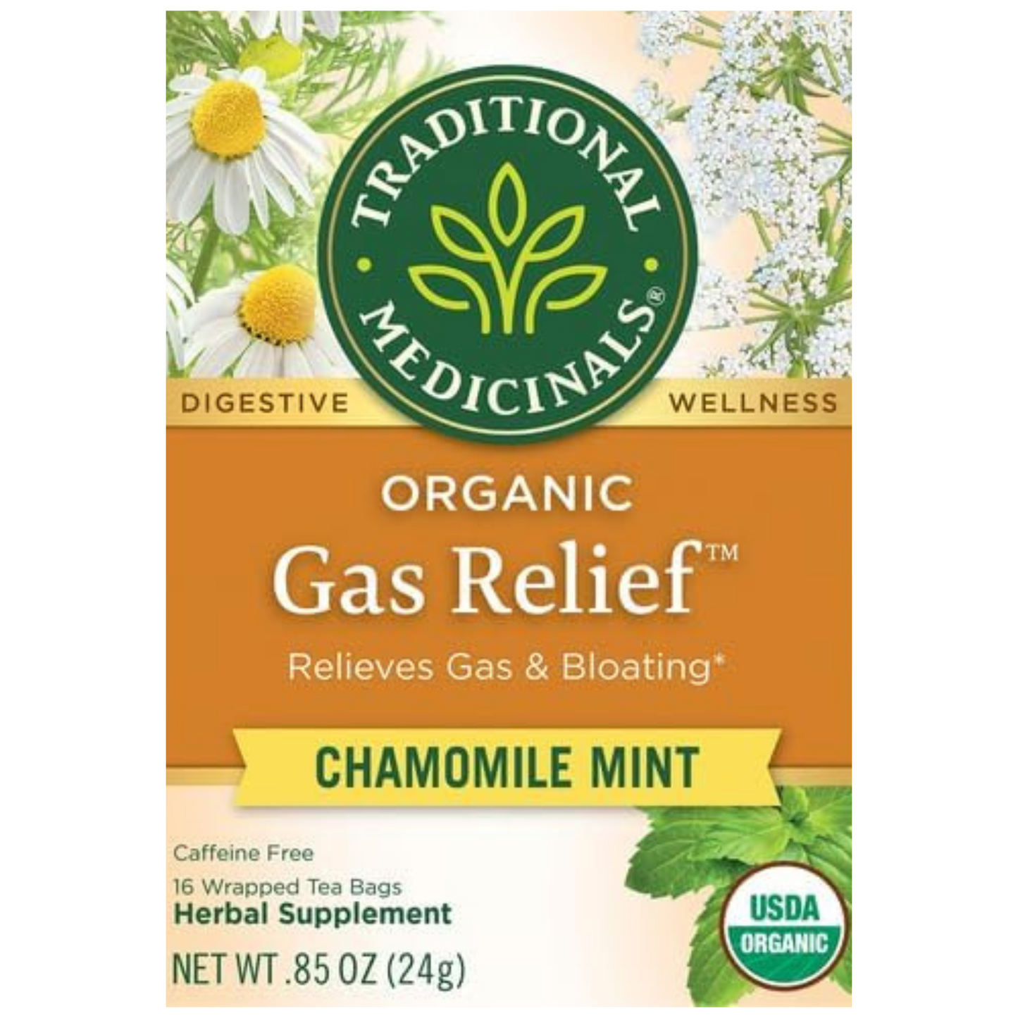 Traditional Medicinals Gas Relief, 16 Teabags
