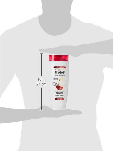 L'Oréal Paris Elvive Total Repair 5 Shampoo 600 ml, Damaged Hair Repair, Deep Hydration