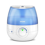 Vicks Mini Cool Mist Ultrasonic Humidifier - 1.8L Tank with Essential Oil Tray (VUL525)