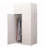 U HOOME 8-Cube Portable Modular Wardrobe & Storage Organizer