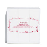 Shiseido Facial Cotton Pads (165 Squares) - Ultra-Soft, 100% Natural for Makeup Removal & Toner