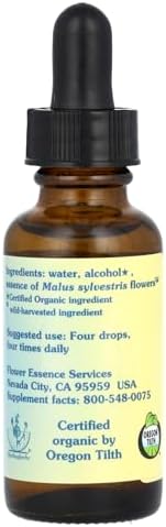 Flower Essence Services Crab Apple Herbal Supplement - 1 oz Dropper