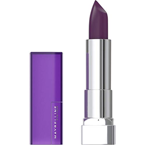 Maybelline Color Sensational Lipstick - Matte Finish, Hydrating Lipstick, Nude, Pink, Red, Plum Lip Color, Blackest Berry (0.15 oz)