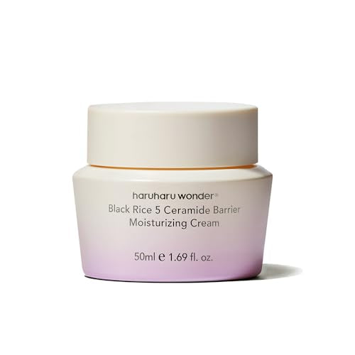 HARUHARU wonder Black Rice 5 Ceramide Barrier Moisturizing Cream, Daily Skin Barrier Care, Long-Lasting Hydration, Soothing & Nourishing, Ceramide Capsules, Korean Skincare 50ml