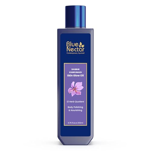 Blue Nectar Kumkumadi Glowing Body Oil - Dry Skin & Relaxation (200ml)