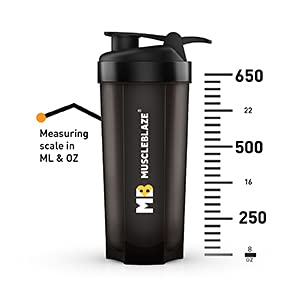 MuscleBlaze Phirse Zidd Kar Shaker - 650ml Leakproof Blender System