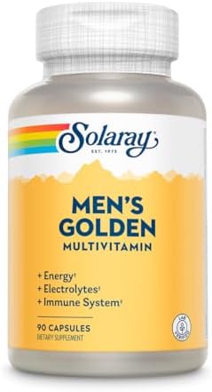 Solaray Men's Golden Multivitamin - 90 Capsules (30 Servings)