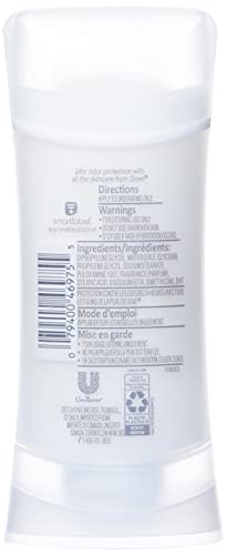 Dove Aluminum-Free Deodorant for Women - Sensitive Skin, 24H Odor Protection, Alcohol-Free, 2.6 oz