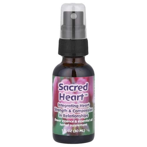 Sacred Heart Flower Essence & Essential Oil Blend - 1 fl oz Natural Emotional Healer
