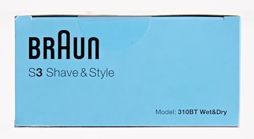 Braun Series 3 310Bt Wet & Dry Electric Shaver - Blue/Black