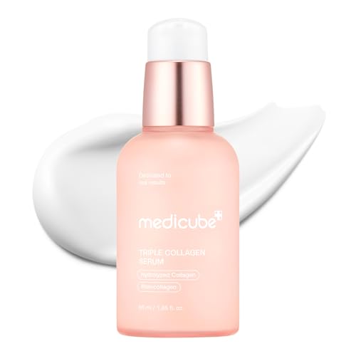 Medicube Triple Collagen Serum - Nourish Dull Skin with Niacinamide & Hyaluronic Acid - Korean Skincare for Radiant Skin