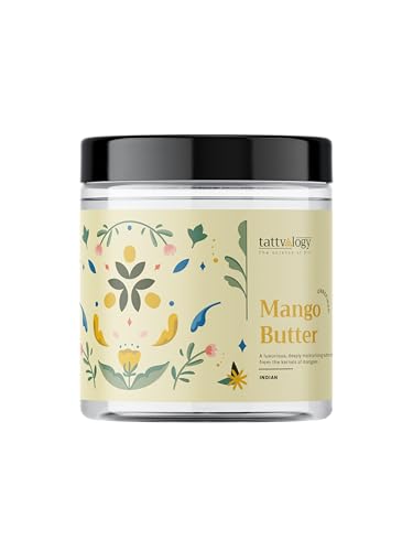 Tattvalogy 100% Raw Unrefined Mango Body Butter - 100g Jar