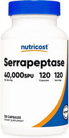 Nutricost Serrapeptase 40,000 SPU - 120 Vegetarian Capsules