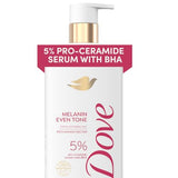 Dove Exfoliating Body Wash Melanin Even Tone - Promotes Even Skin Tone with 5% Pro-Ceramide Serum & BHA - 18.5 oz