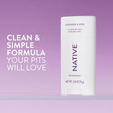 Native Deodorant - Natural, Vegan, Gluten-Free, Cruelty-Free - Lavender & Rose